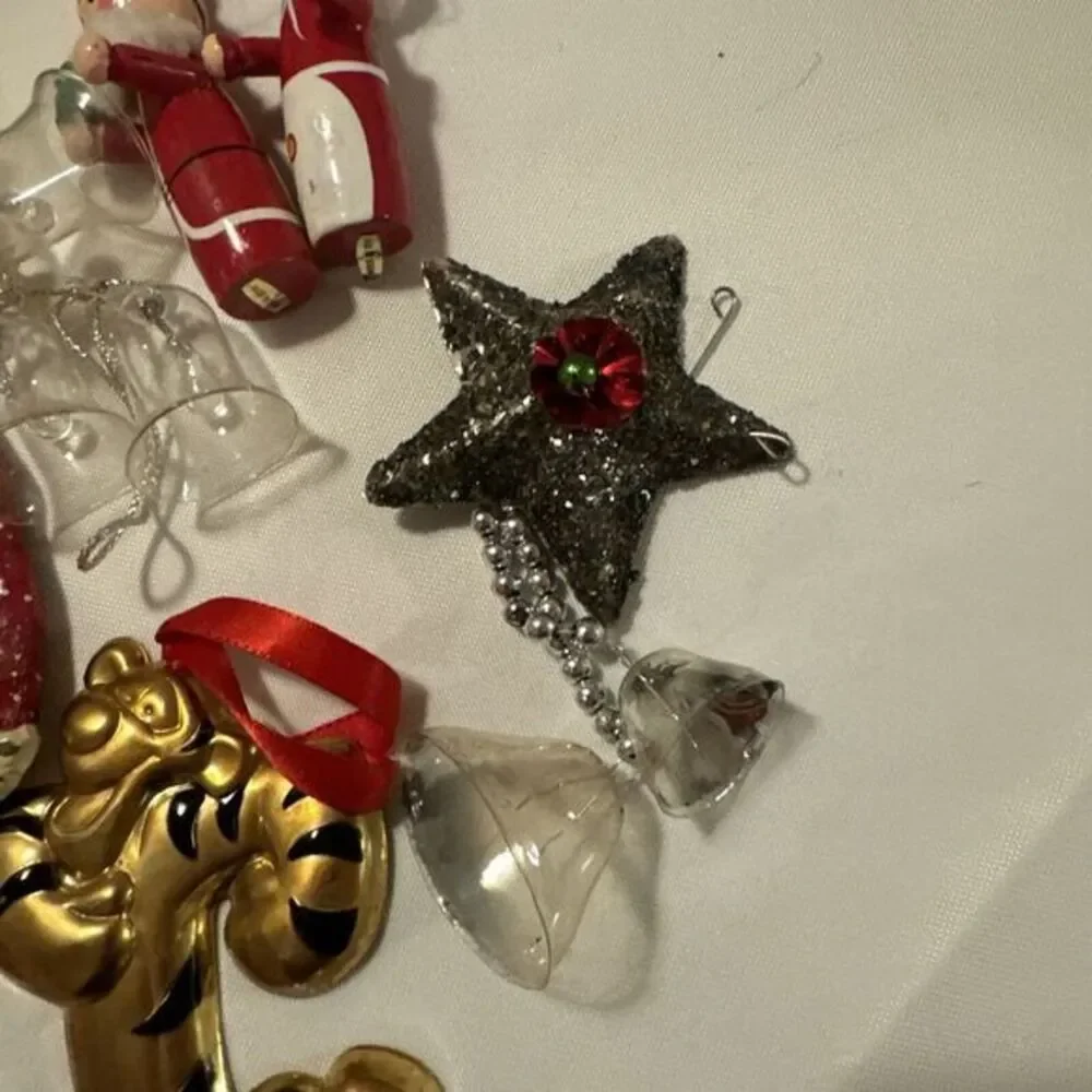 Lot of 11‎ Vintage & Modern Christmas Ornaments Mid West Crate & Barrel Japan
